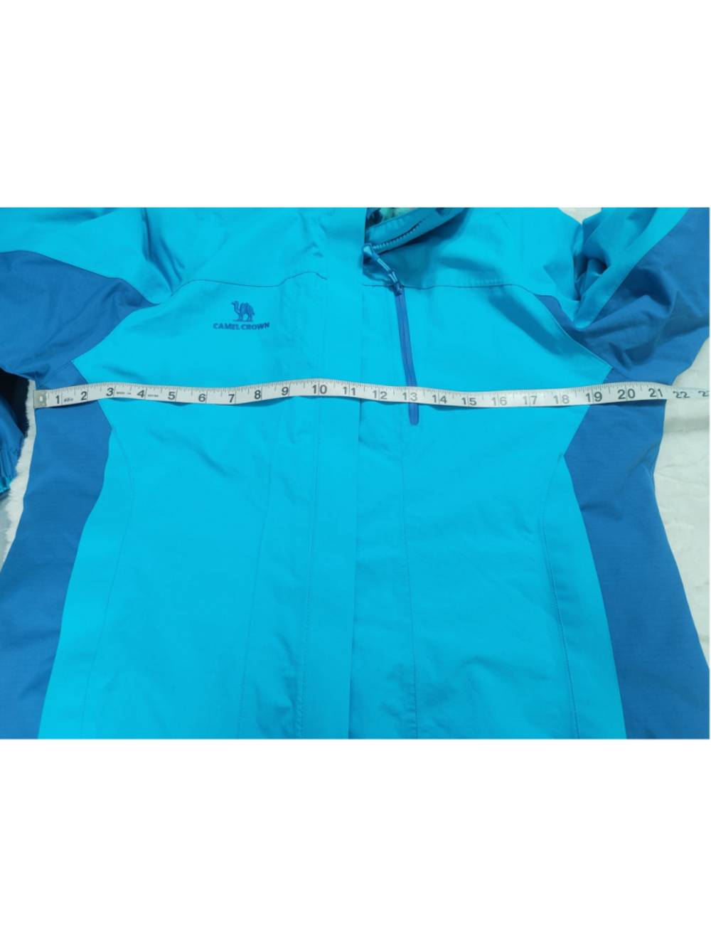 Women's Camel Crown Ski 3 in 1 Windbreaker Jacket L Bright Turquoise - Picture 11 of 15